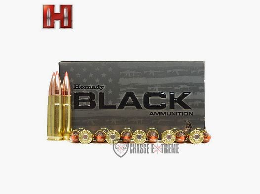 20 patronen HORNADY Black 250gr Kal 450 Bushmaster Ftx