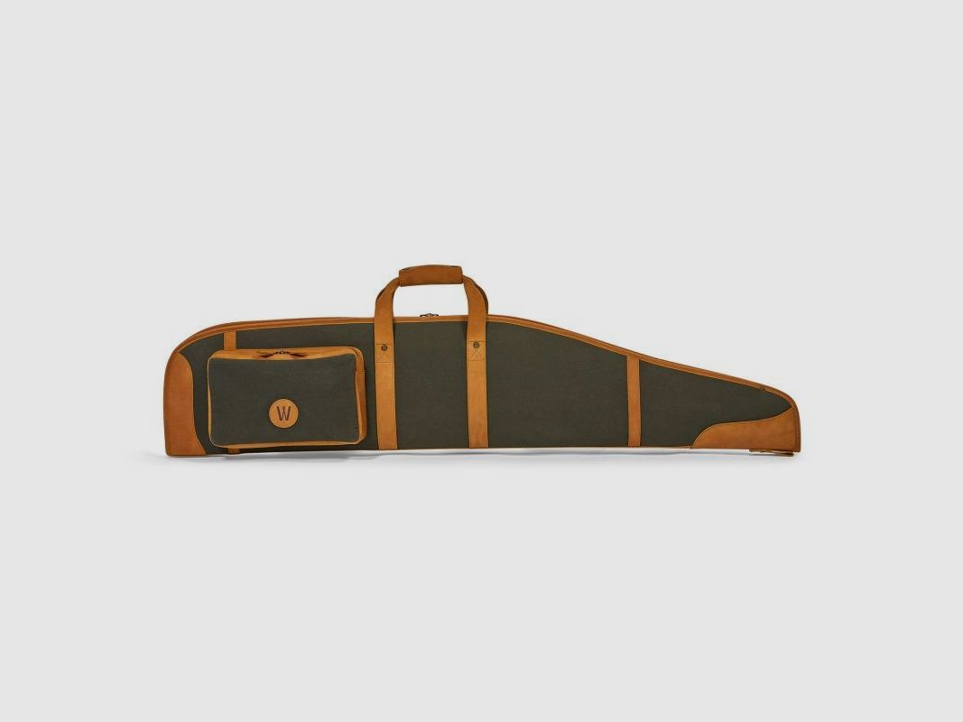 Hunter's leather/canvas case Atlas Cafe/Olive