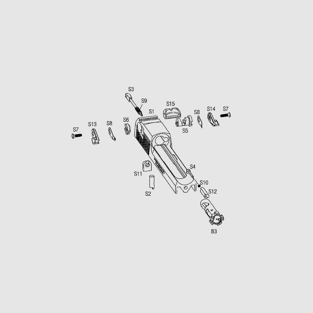 Goupille de stabilisation de fermeture S4 DE