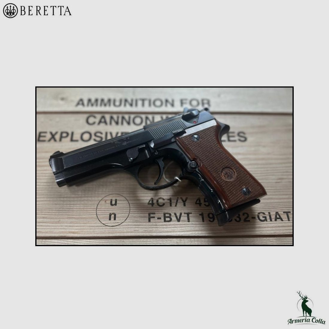 Beretta Pistolet Semi-Automatique mod. 98 cal. 7.65 Parabellum usa4/154 *UTILISÉ*
