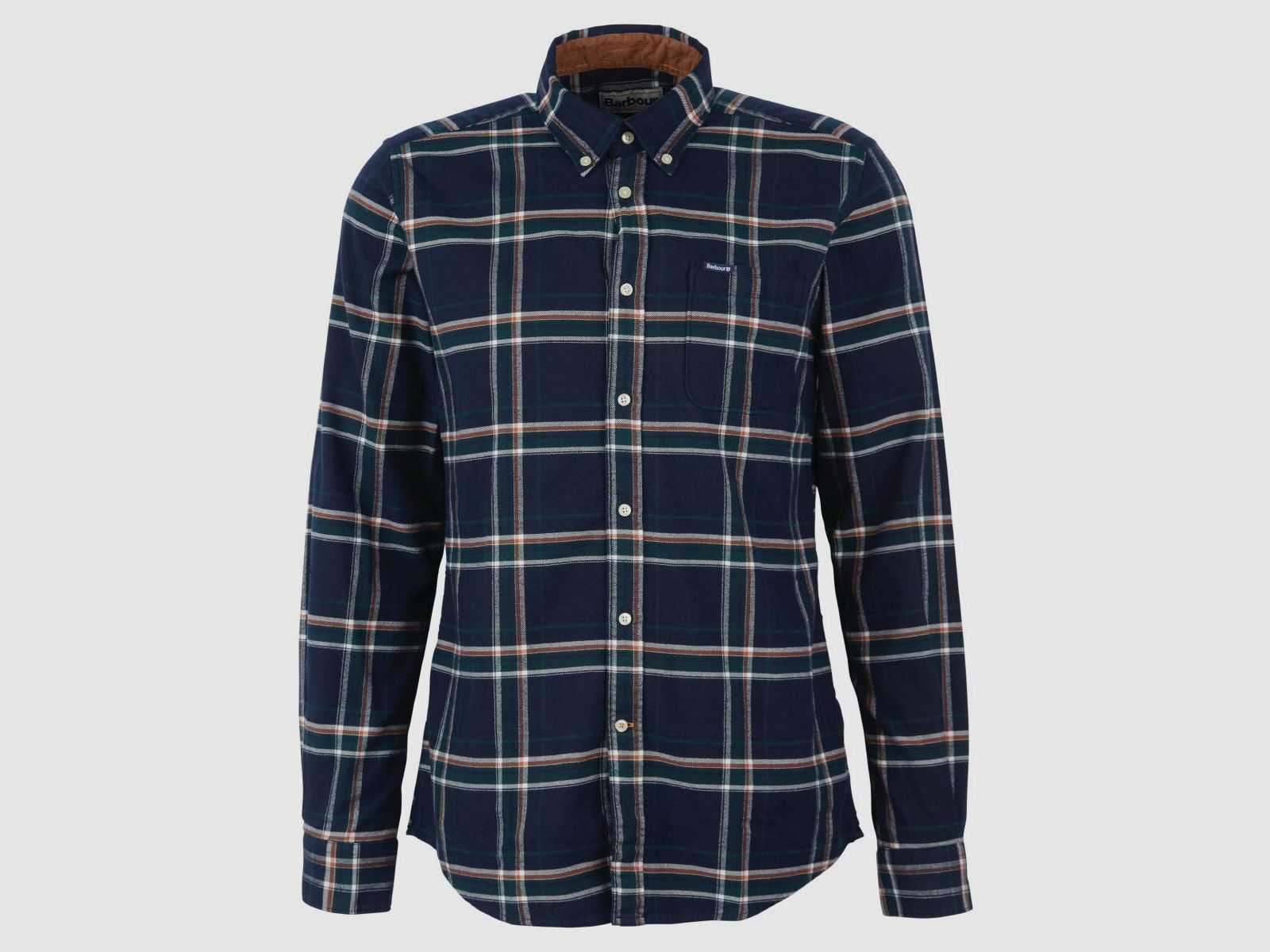 Barbour Hemd Ronan Tailored Check inky blue