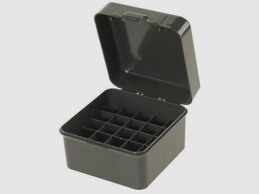 MTM Shotgun Shell Box S25-12M-11 forest green with flip lid for 25 shotgun shells .12