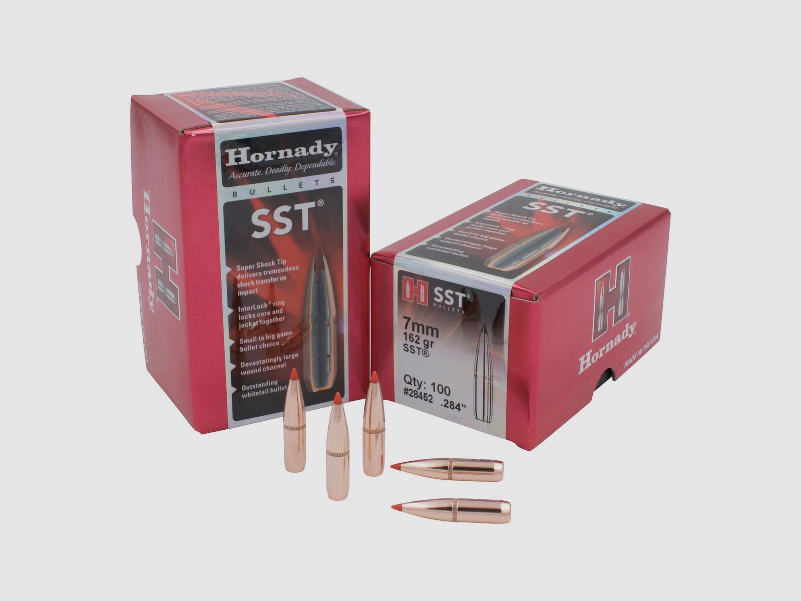 Hornady BULLET 7MM/.284 162GR SST – 100 Stk.
