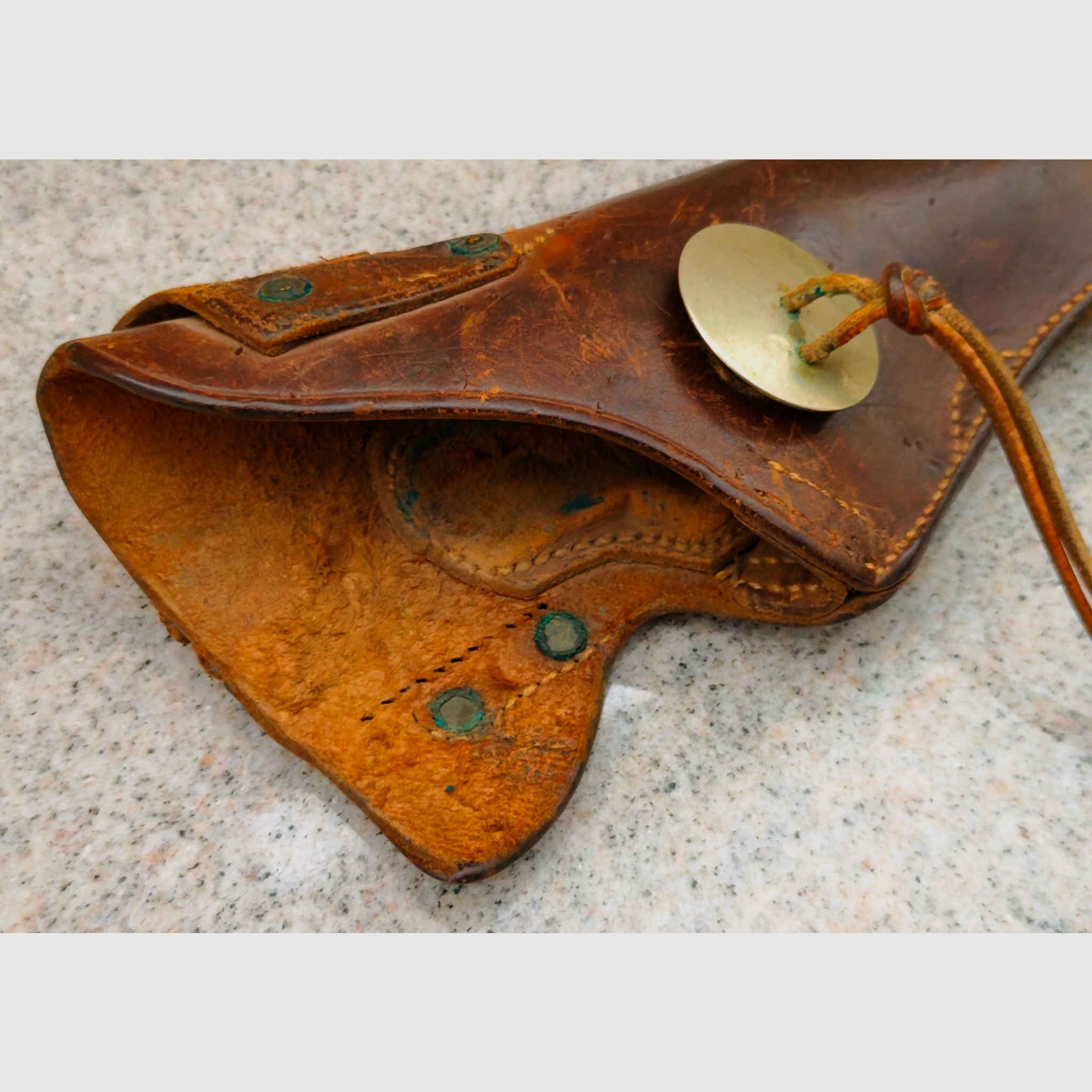 Old revolver holster