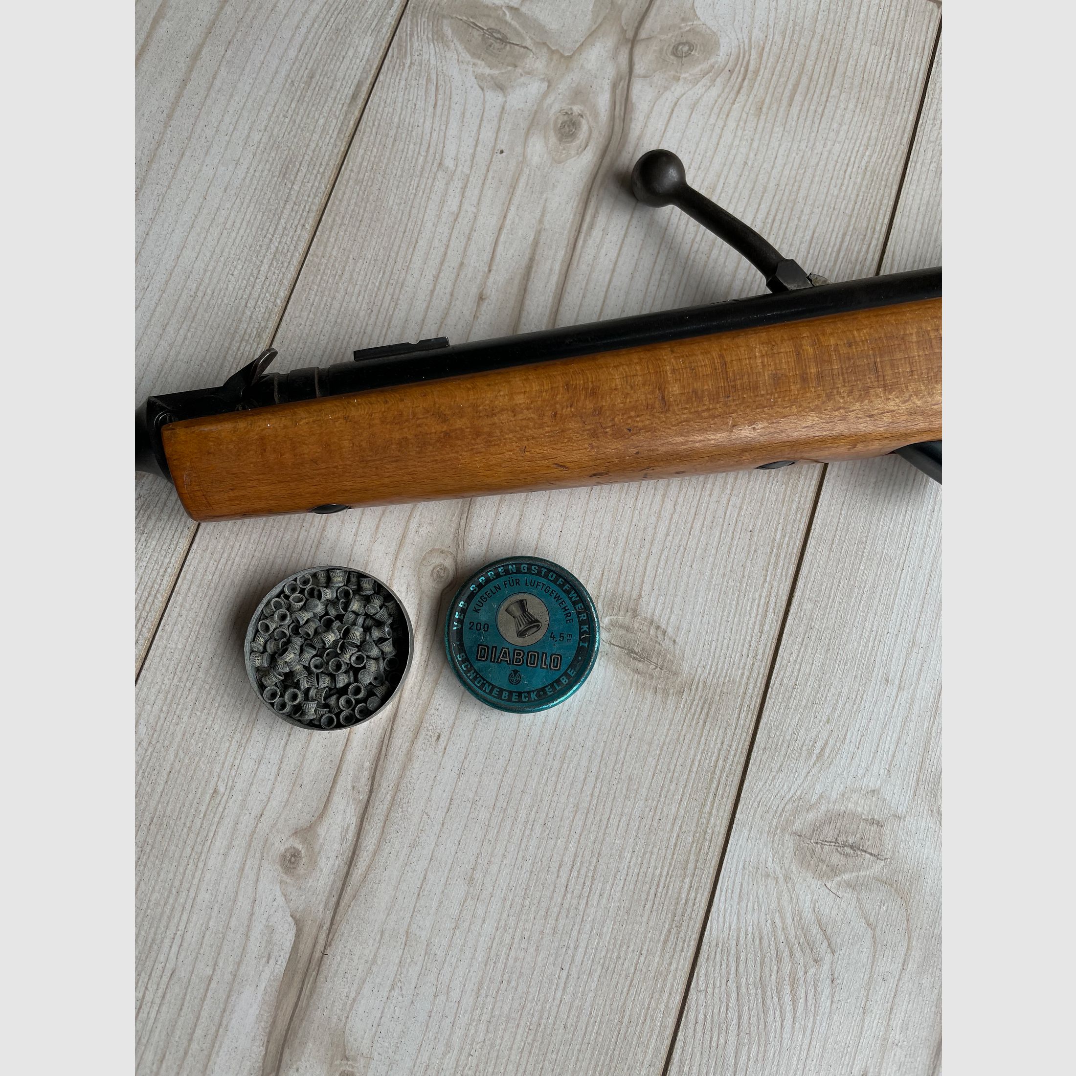 Haenel 311 air rifle with diopter, GDR