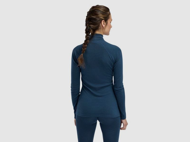 Aclima WarmWool Mockneck W Midnight Navy, billede 4 af 7