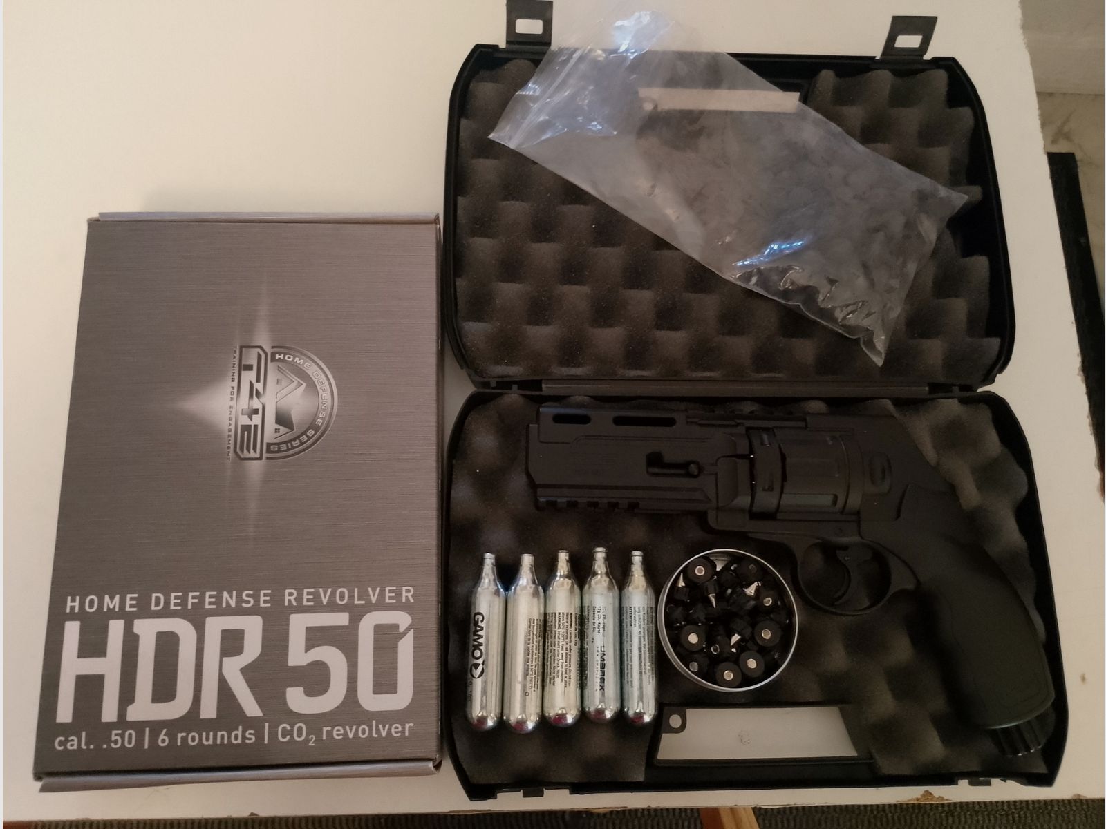 T4E Defense Training Marker HDR 50 RAM Revolver Co2 cal .50 - 7,5 Joule, immagine 6 di 9