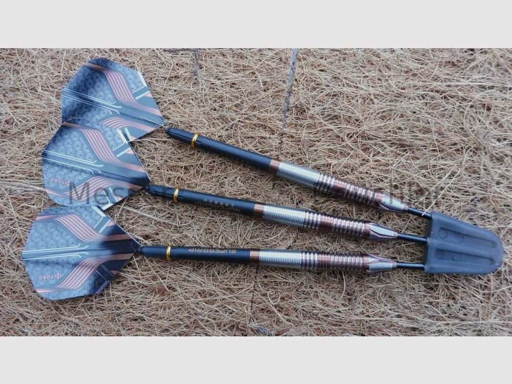 Harrows Steel Darts Toro 90% Hochwertiger Tungsten Dart Dartpfeile Set mit Schäften und Flights