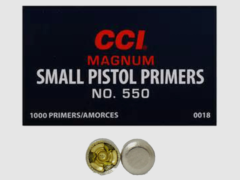 CCI Amorces 550 Magnum Small Pistol 1000 pièces