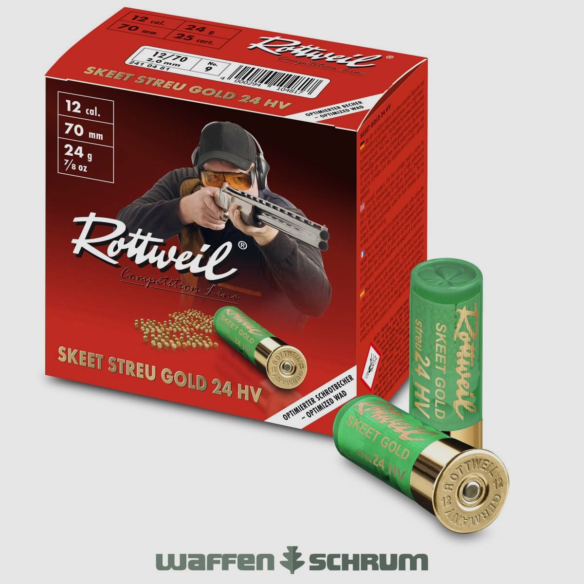 Rottweil 12/70 Skeet Streu Gold 24 HV  2,0mm - 24g