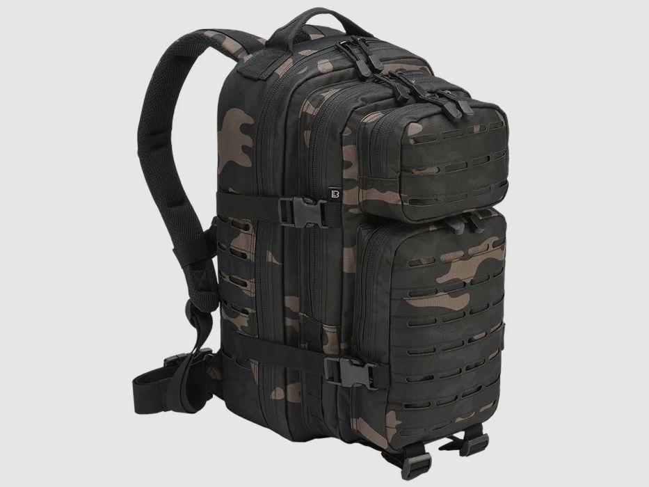 Brandit US Backpack Cooper LASERCUT - Medium - 25 Liters - Dark Camouflage