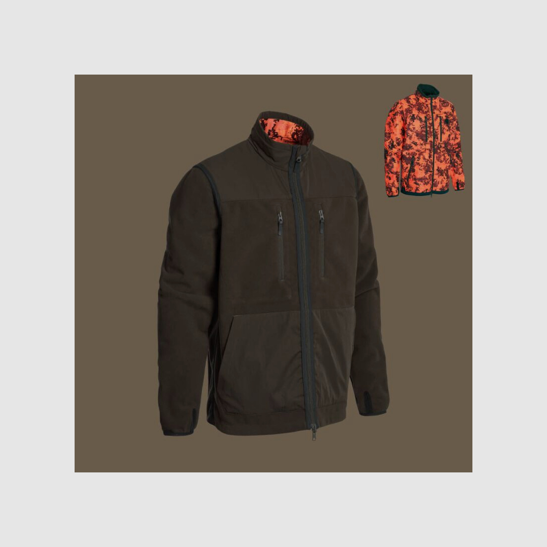 Northern Hunting Herren Jacke Franke Dunkelgrün/Blaze