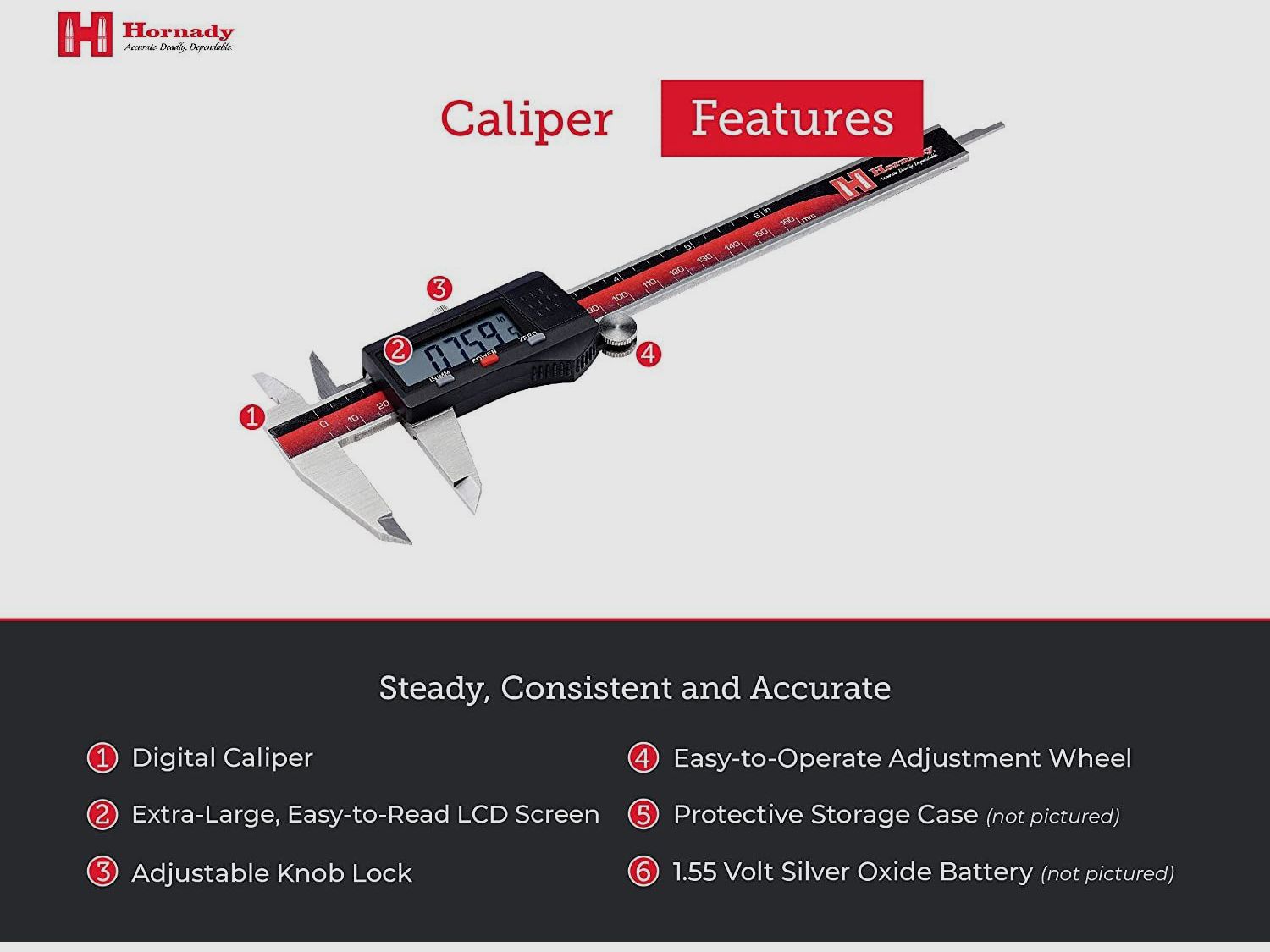 Digitaler Kaliber HORNADY, Bild 3 von 5