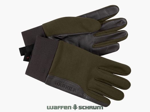 Härkila Schießhandschuhe Driven Hunt  Willow green/ Shadow brown