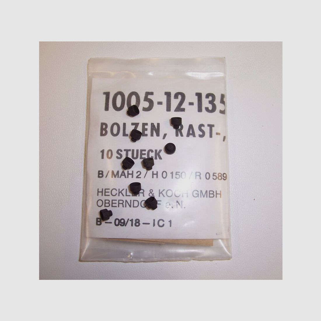 Bolzen , Rast-, Visier für G3 NEU H&K Heckler und Koch GmbH Oberndorf a.N.