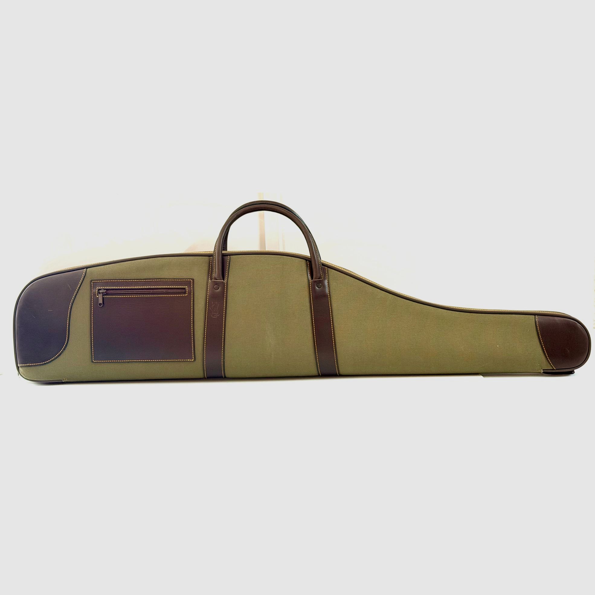 Futaille pour fusil avec lunette en toile et cuir El Corzo, image 1 sur 4