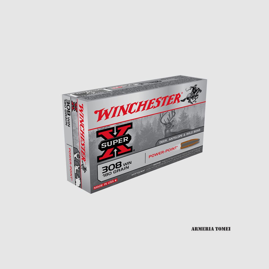 WINCHESTER – 308 WIN 180GR POWER POINT, image 1 sur 2