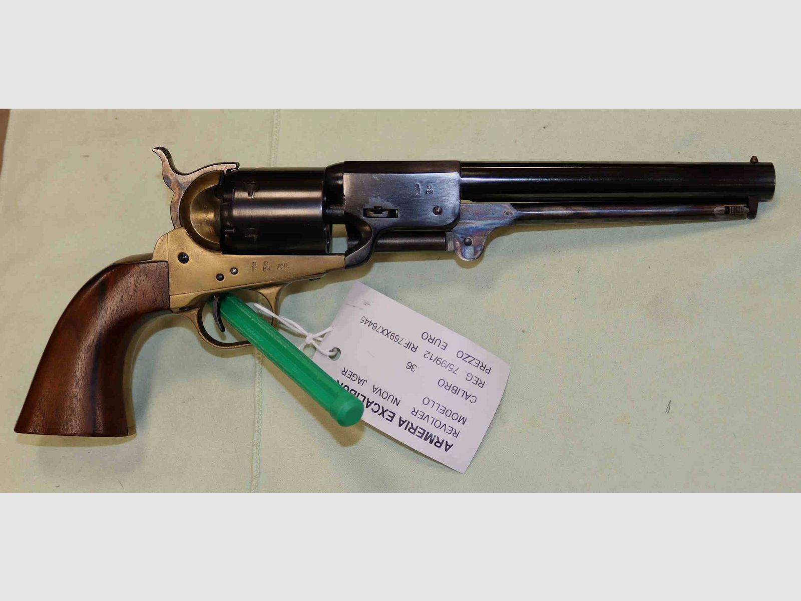 Revolver Nachbildung Vorderlader Neue Jager Modell Navy Kaliber 36, Bild 4 von 5