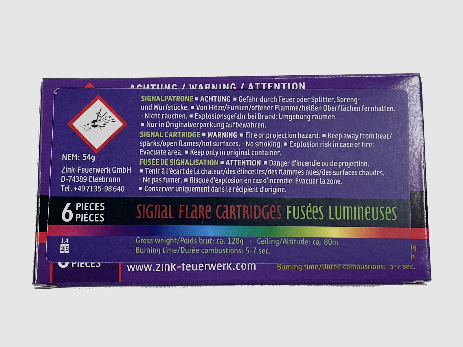 ZINK Leuchtpatronen Cal. 12/70 6 Stk. 48181000