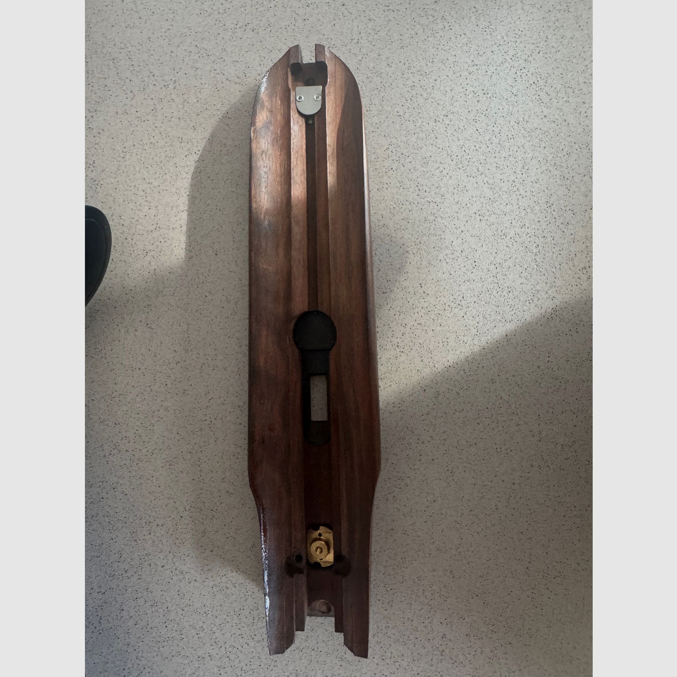 Blaser D99 Vorder und Hinterschaft mit lederbezogene Schaftkappe