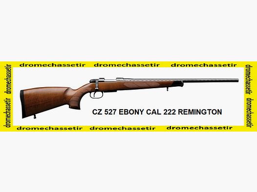 Karabina CZ 527 Exclusive Ebony, kal. 222 rem, lufa 55cm skręcona