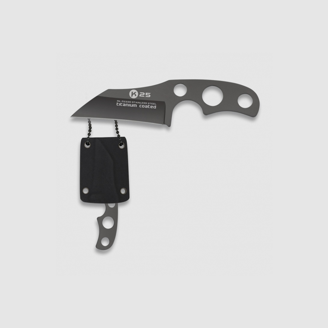 K25 Neckknife Titan beschichtet mit Kydex-Scheide