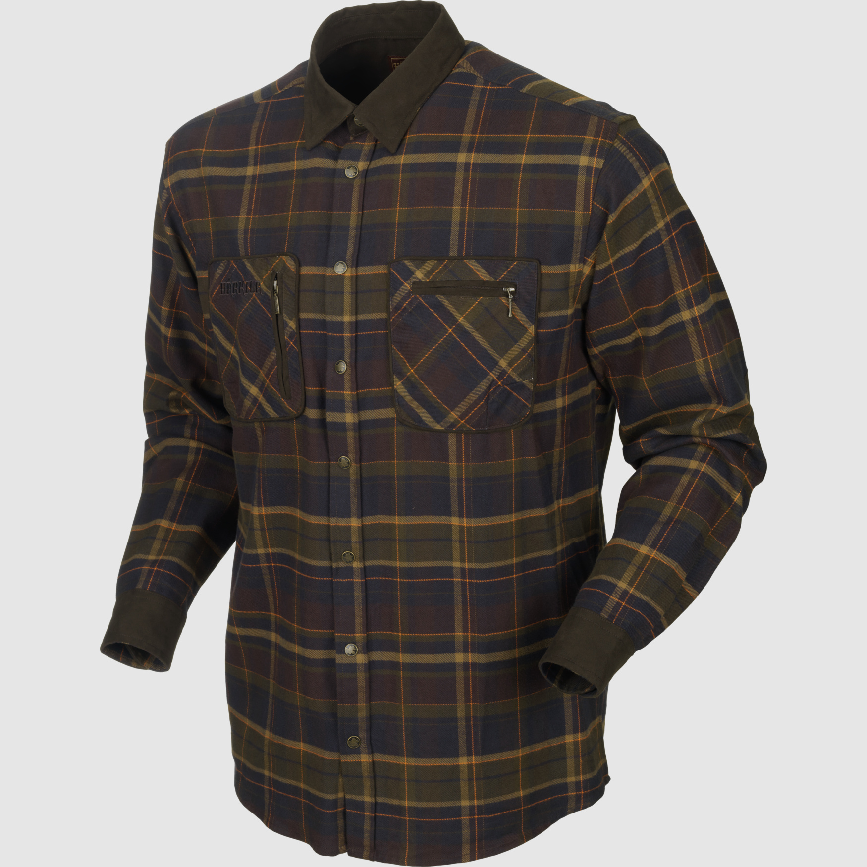 Härkila Hemd Pajala in Mellow Brown Check