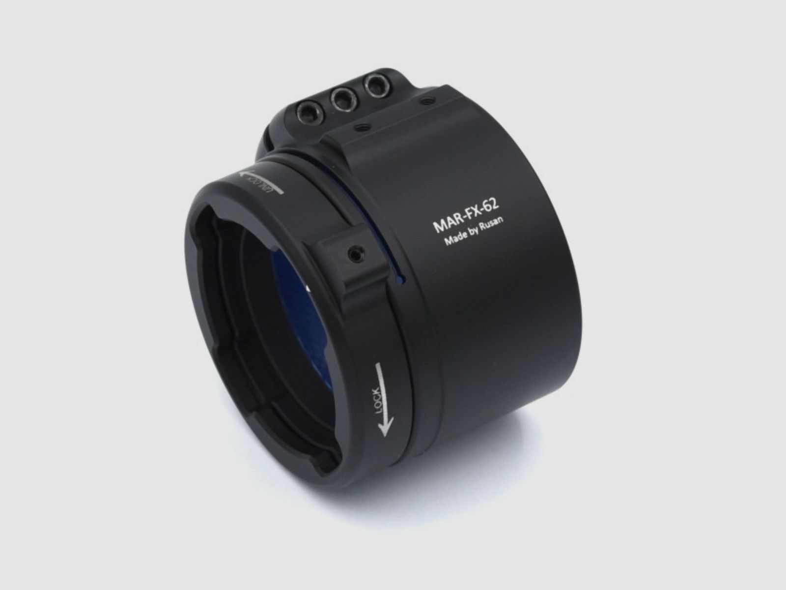 Adaptador modular Rusan MAR-FX-62 de 62 mm con rosca triple