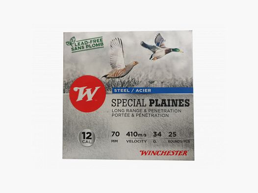 WINCHESTER 12/70 34G 3,1 MM SPECIAL PLAINES STEEL S4 25 STK