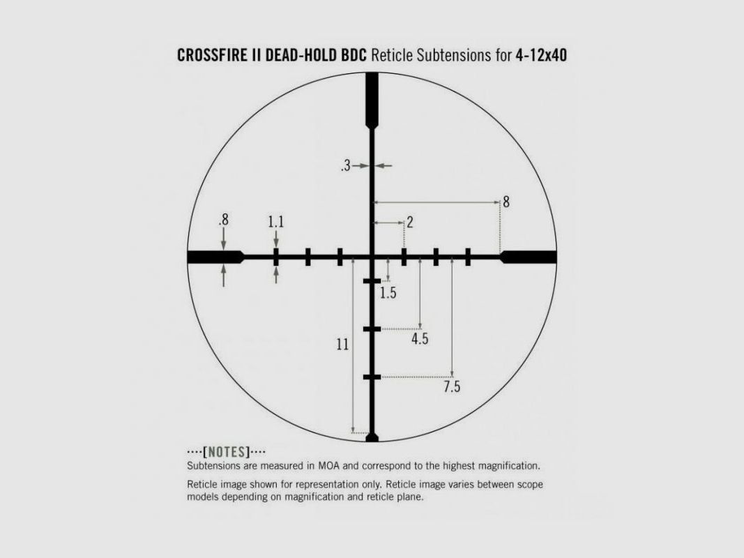 Zielfernrohr VORTEX Crossfire II 4-12x40 BDC Moa, Bild 4 von 4