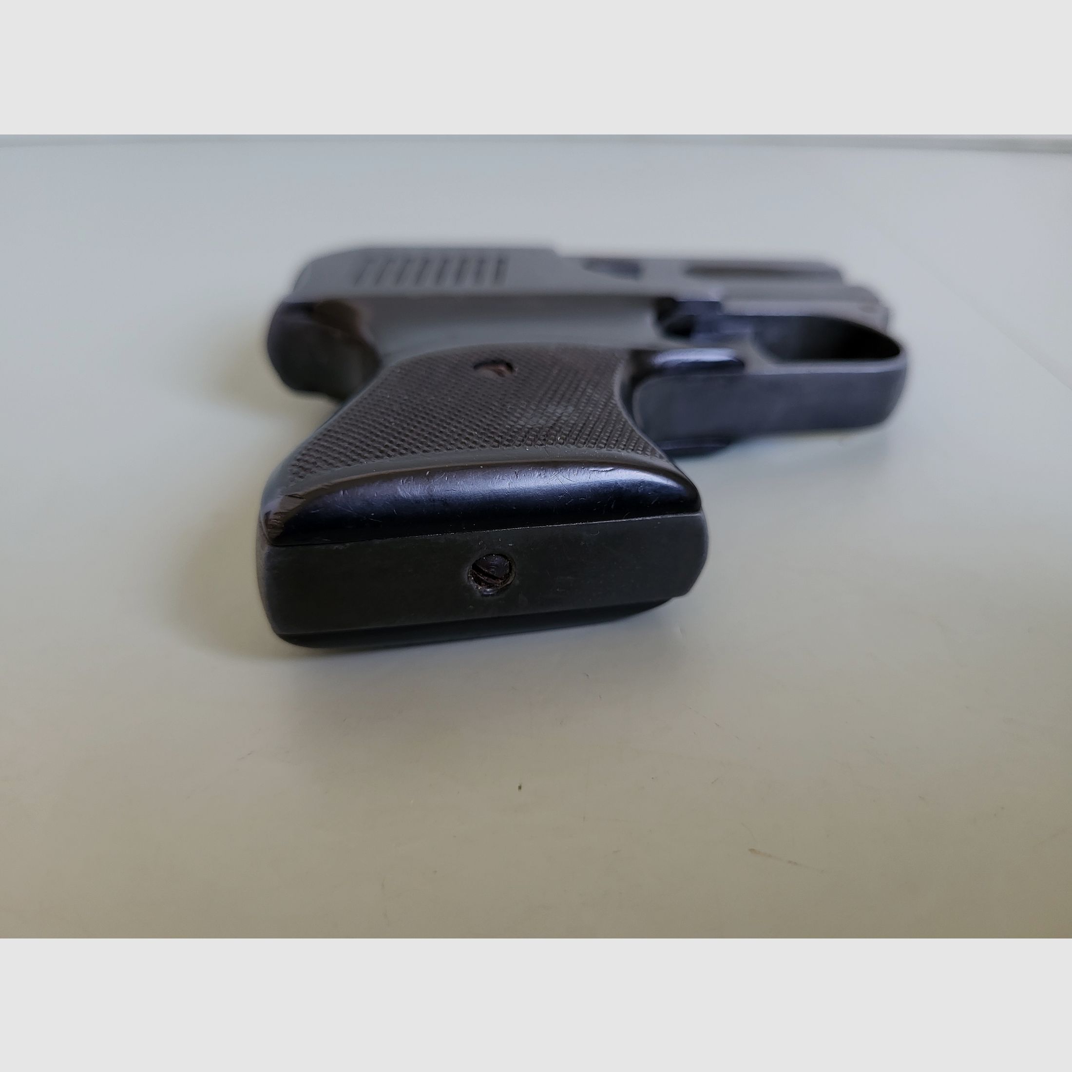Coleccionista Pistola de gas Original EM - GE Gerstenberger & Co - Doble cañón - Derringer - Años 1950