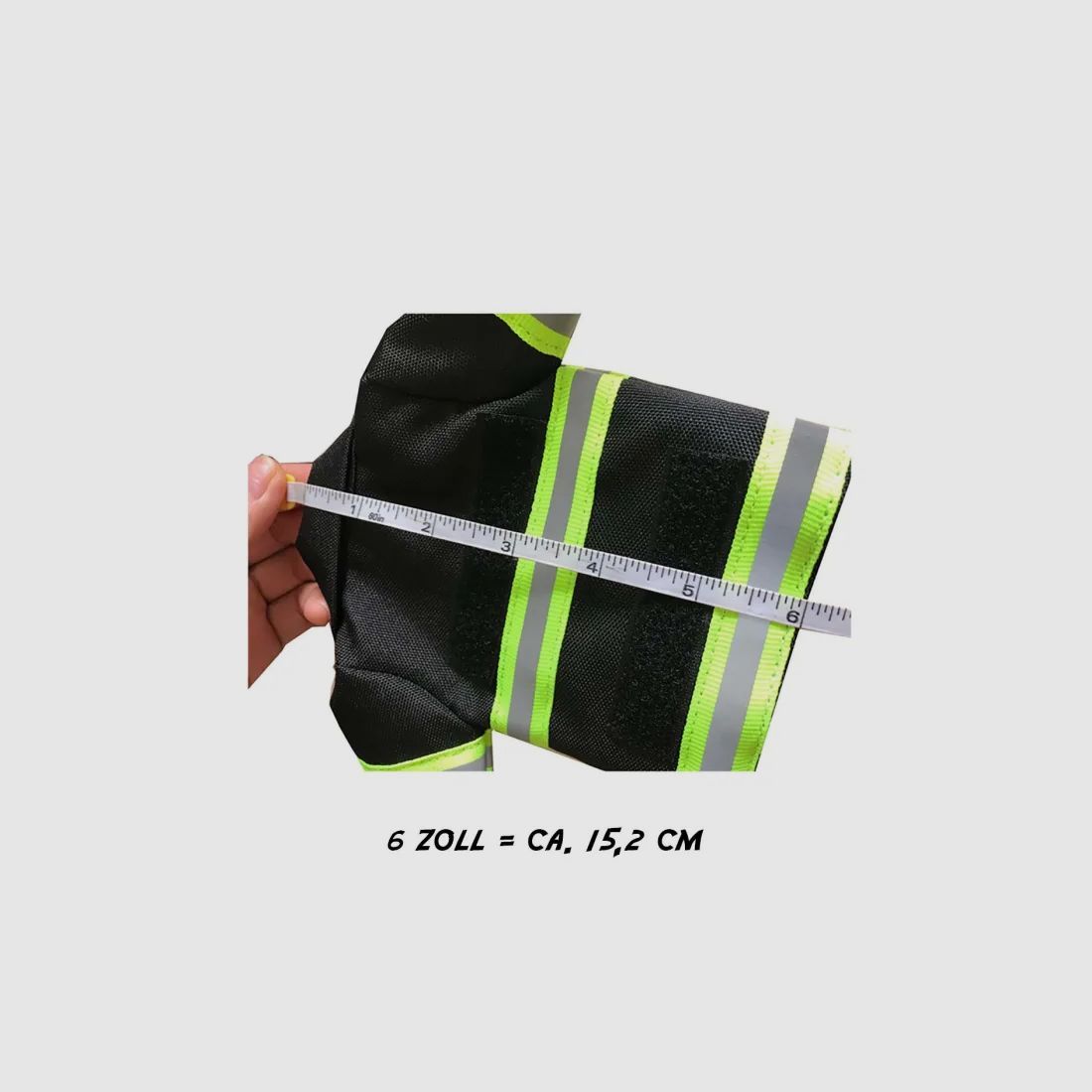 Mini Feuerwehr Jacke mit Reflektorstreifen für Bierflasche / Weinflasche / Thermosflasche