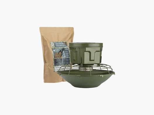 EUROHUNT Automatic Feeder Evolution 6V + Power Lock Pellets 2 kg FREE