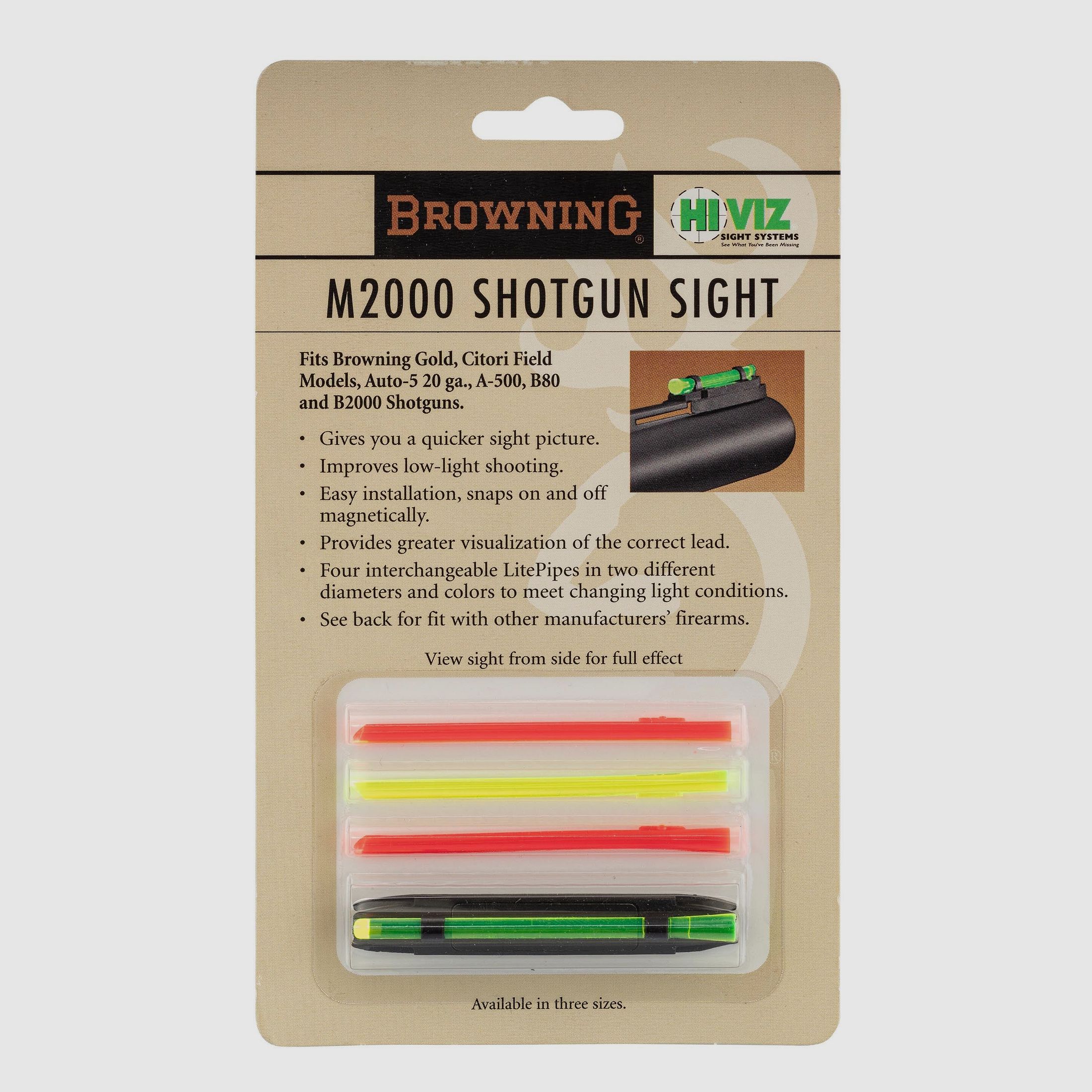 Magnetkorn HI VIZ M200 - Bänder 4,2 bis 6,5 mm - Browning, Bild 3 von 3