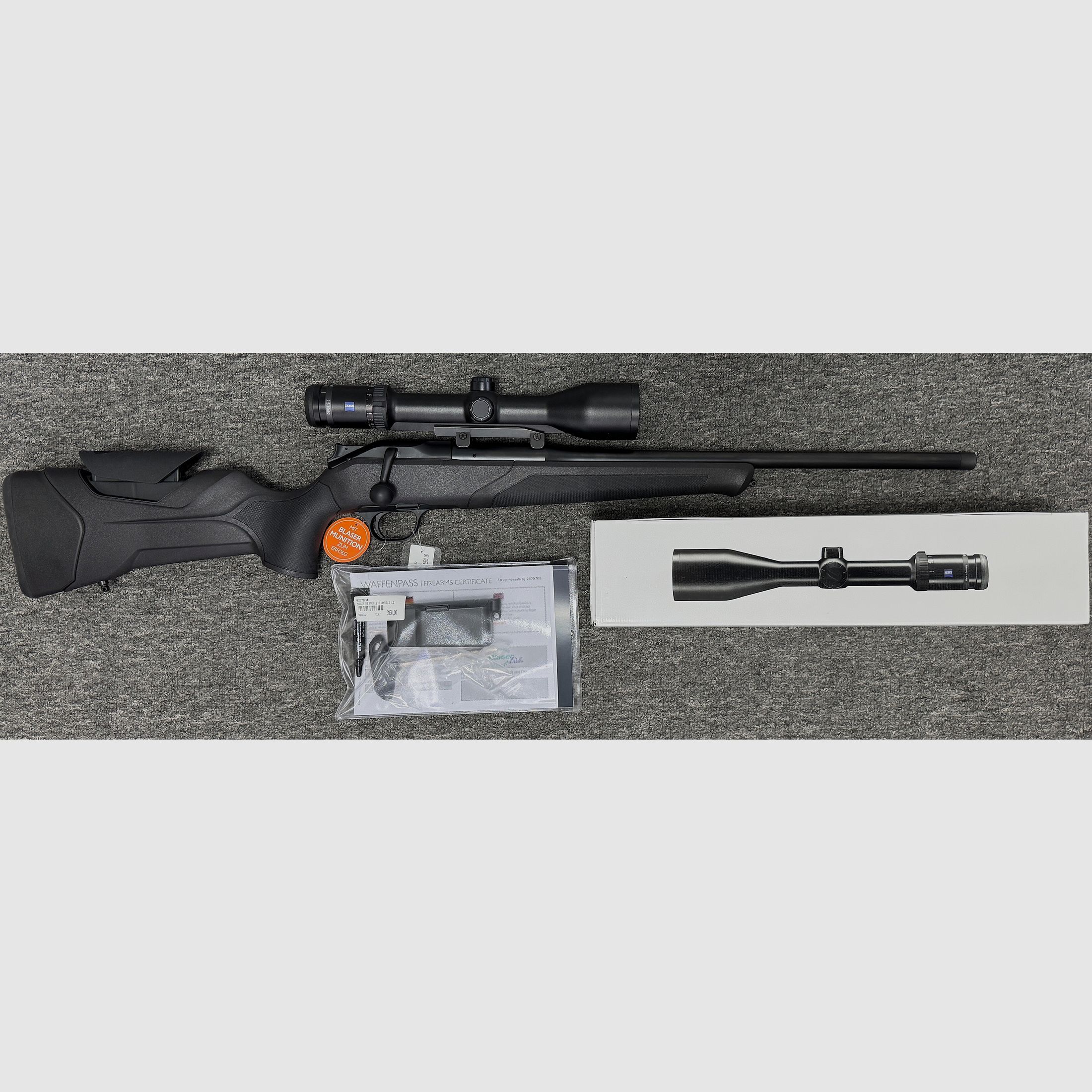 Blaser R8 Professional 2.0 - .30-06 + M15x1 + LL 52cm + Zeiss Victory HT 2,5-10x50 - Nieuwe wapen