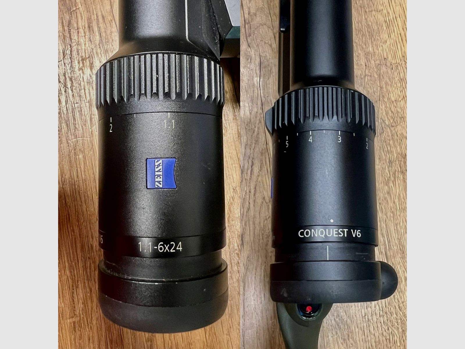 Merkel mit Zeiss Drückjagdglas Conquest V6 1,1-6x24 Helix Speedster Conquest V6
