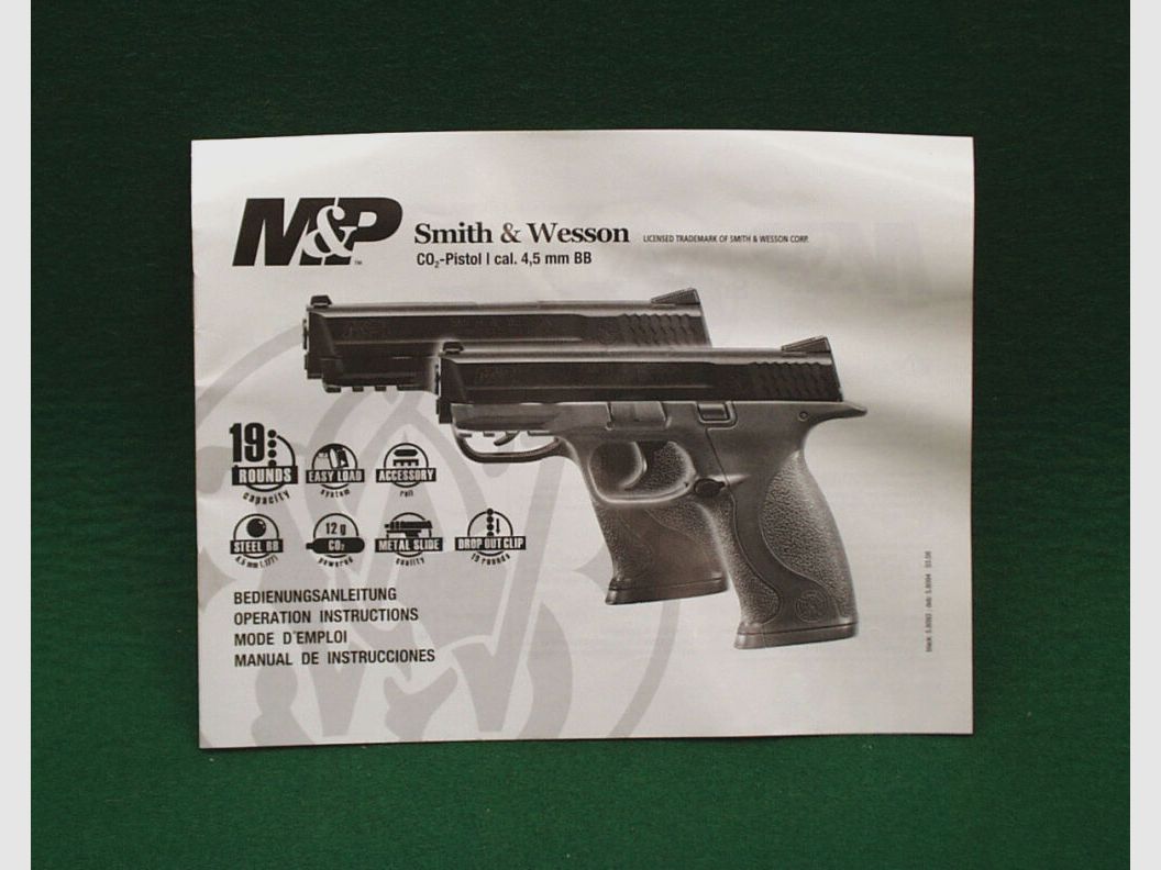 Umarex	 S&W M&P 40  CO2 Pistole