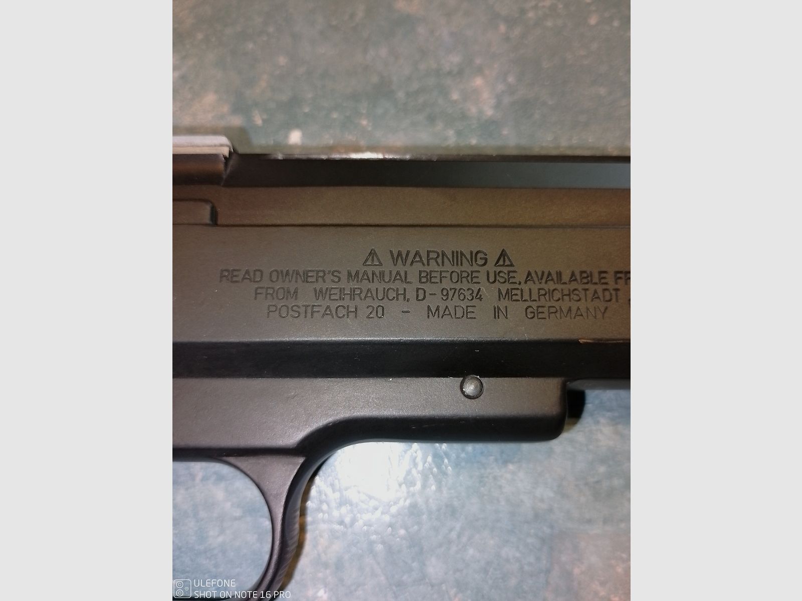 Weihrauch HW 45 Luftpistole,sehr stark im Durchschlag.Top Zustand 