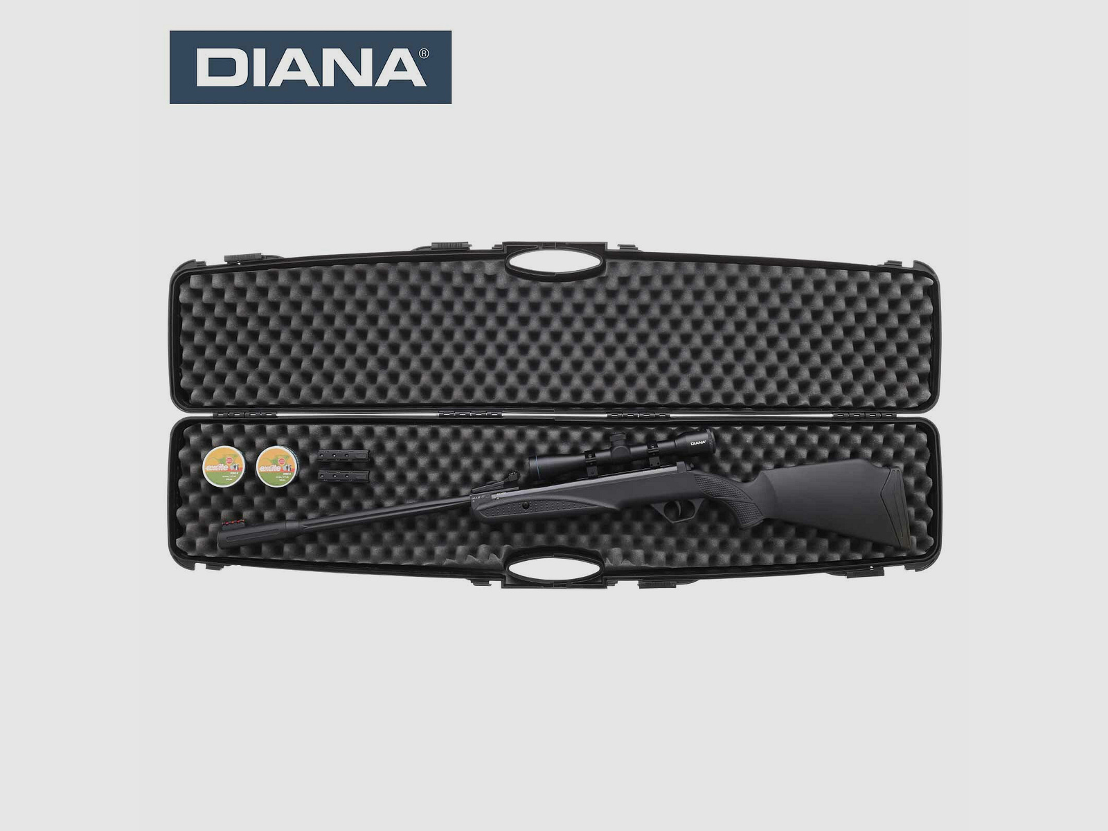 Kofferset Diana Knicklauf Luftgewehr twenty-one FBB - Kaliber 4,5 mm Diabolo (P18) + Diana ZF 4x32