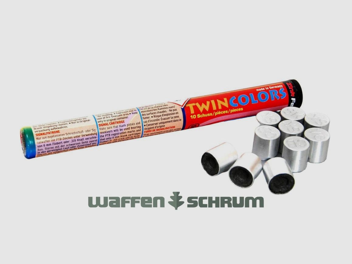 Zink 15mm Signalsterne - Twin Colors 10er Rolle mit 5 verschiedenen Verwandlungssternen