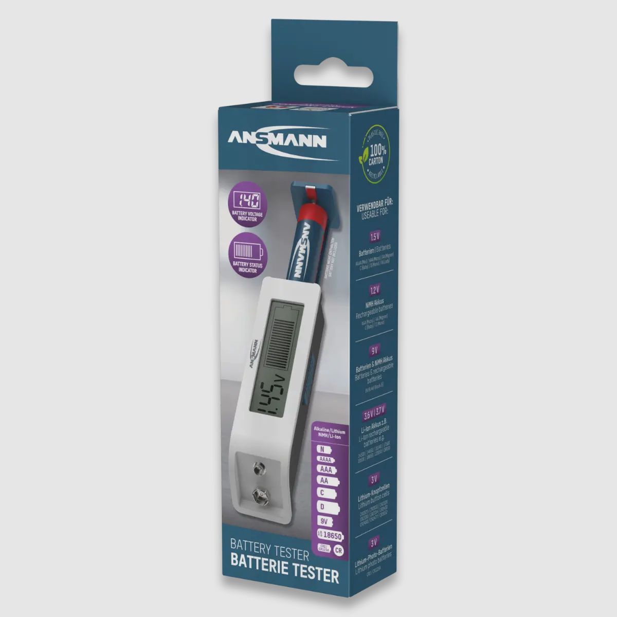 Ansmann Batterijtester Universeel
