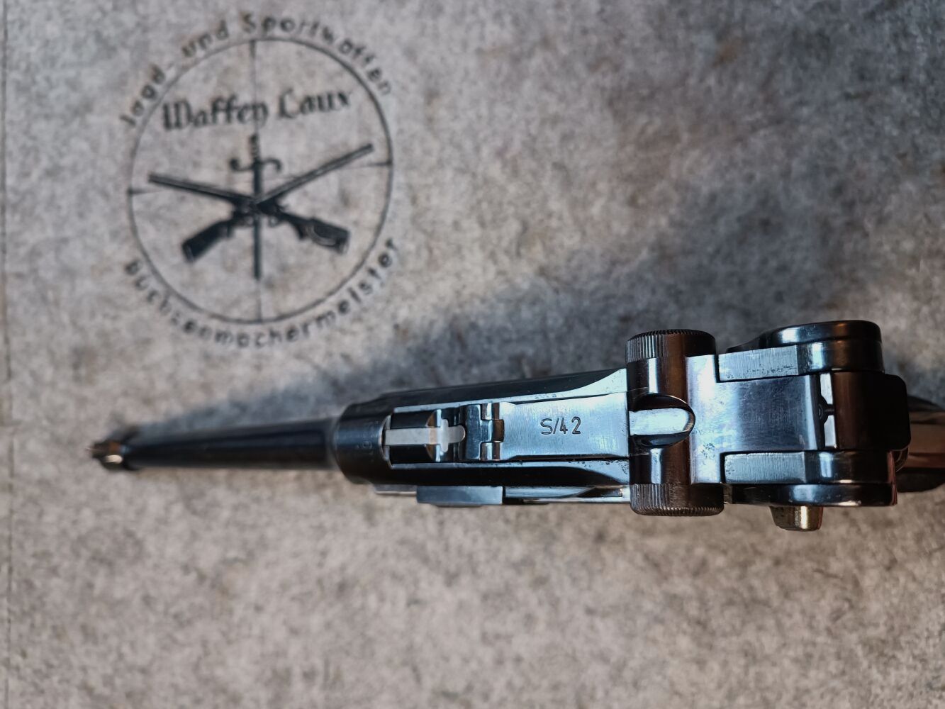 Mauser S/42 Luger P.08 1918 lange loop + repro holster kolf