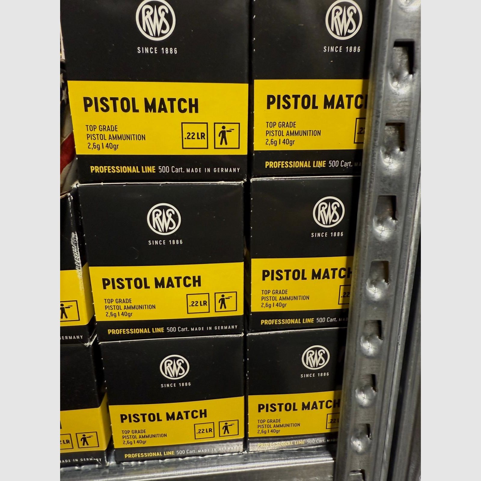 Match de pistolet RWS .22lr