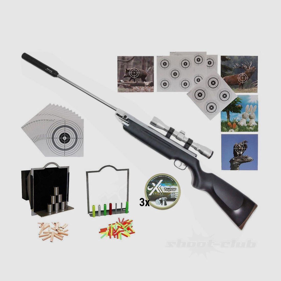 Weihrauch Weihrauch HW 35 Black Silence 4,5mm Super-Target Set
