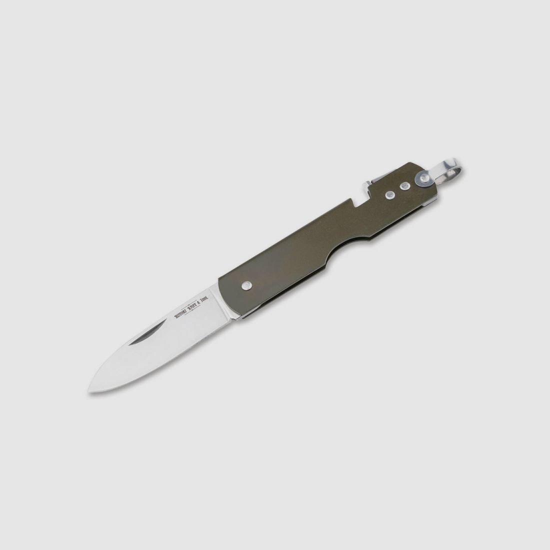 JAPANESE ARMY KNIFE BÖKER HISTORY KNIFE & TOOL BOTTLE OPENER, image 1 of 3
