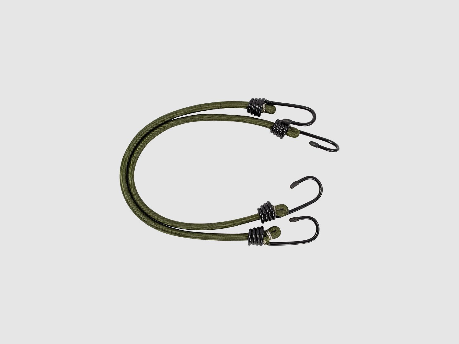 Highlander Forces Spanngummi mit Haken 8mm x 45cm 2er Set