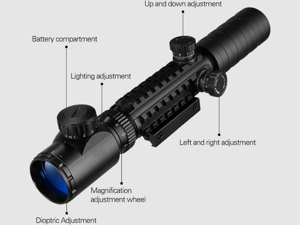 3-9x32 scope, hunting rifle scope, for hunting, target, built-in 11 / 22 mm rail