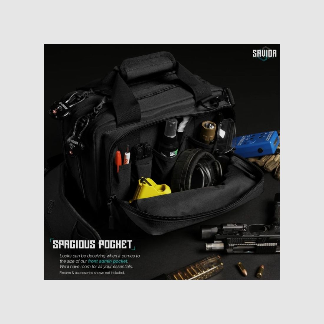 Savior – Mini-Pistolenschießtasche Specialist Schwarz, Bild 2 von 5