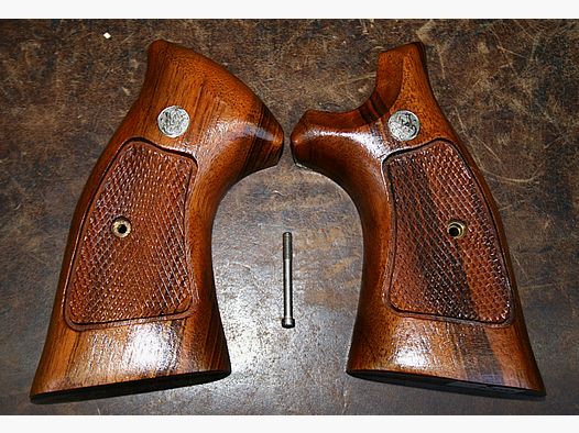 Used wooden grips for Smith & Wesson K/L Square Butt frame (003)