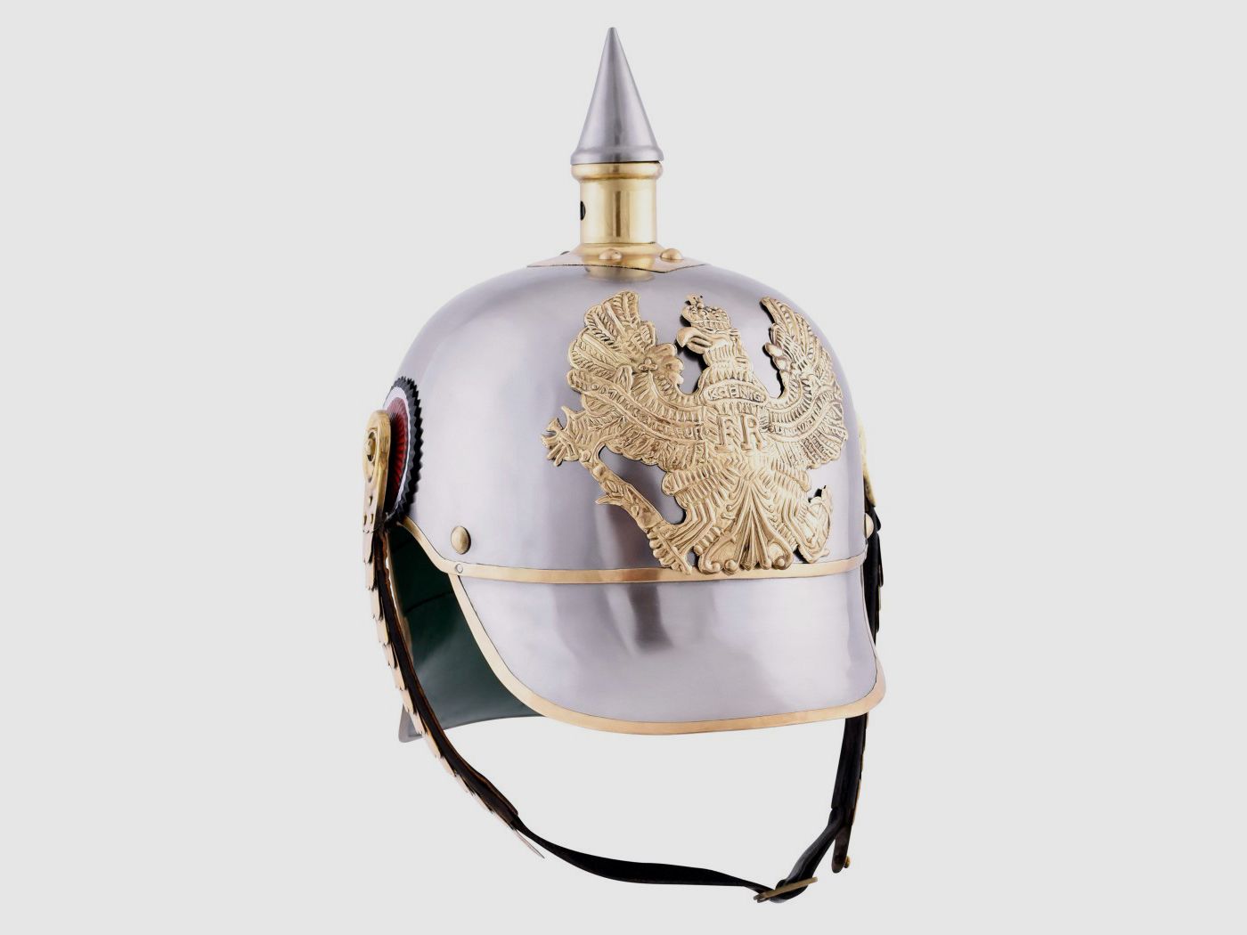 Pickelhaube Prusy 1889 z wkładką skórzaną